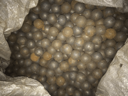 Шары стальные б/у мелющие